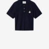 Althea Cotton and Wool Blend Knit Polo with Logo Althea Cotton and Wool Blend Knit Polo with Logo
