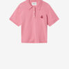 Althea Cotton and Wool Blend Knit Polo with Logo Althea Cotton and Wool Blend Knit Polo with Logo