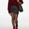 Siyen Draped Denim Mini Skirt
