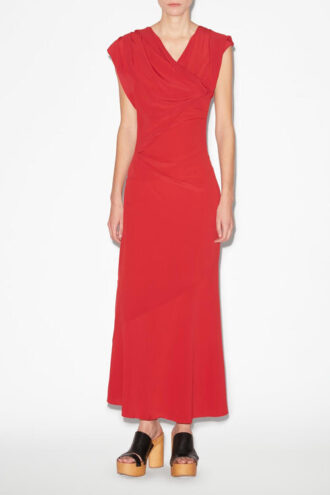 Kidena Long Dress with Short Sleeves